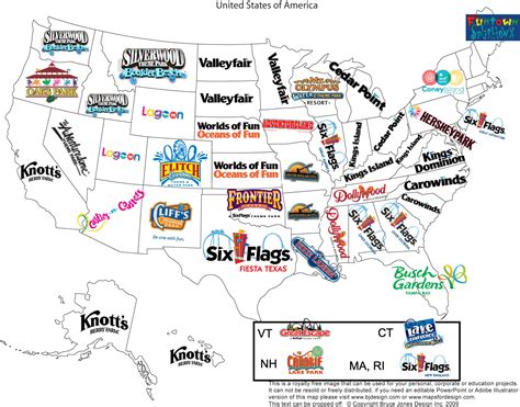 amusement parks by state.